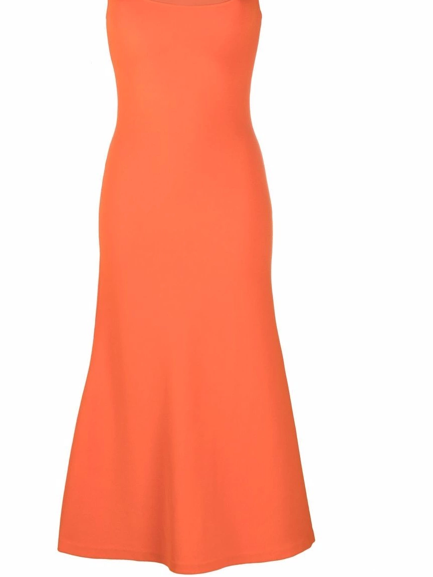 Affordable square-neck Women Stella flared McCartney sleeveless dress 0326